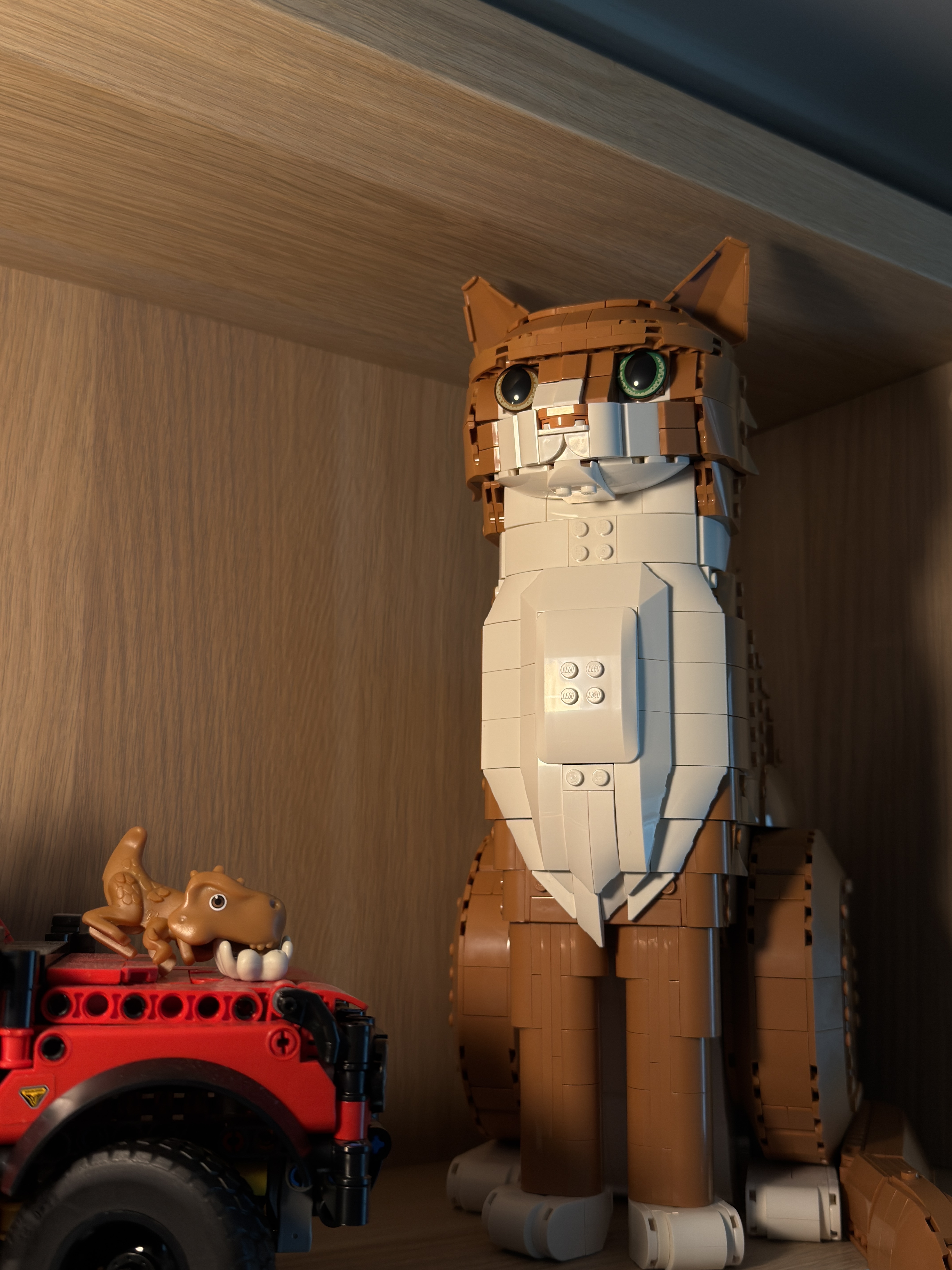 Lego Ideas Orange Cat 착용 스타일