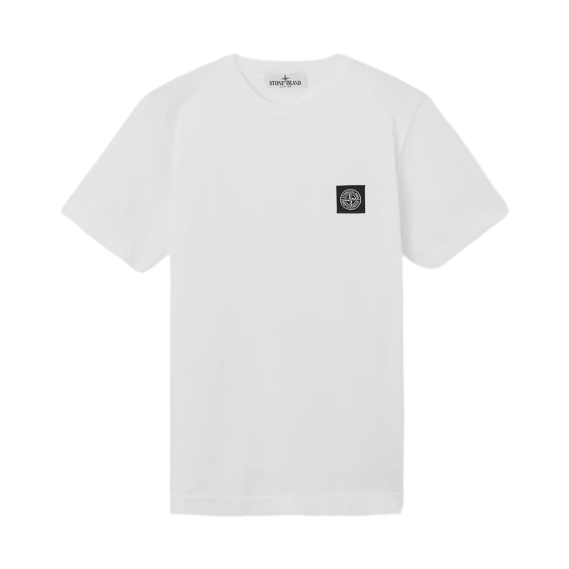 L1S1621000-02S0047-V0001 (Kids) Stone Island 2100002 Light Cotton Jersey Regular Fit T-Shirt with Compass Patch White - 26SS