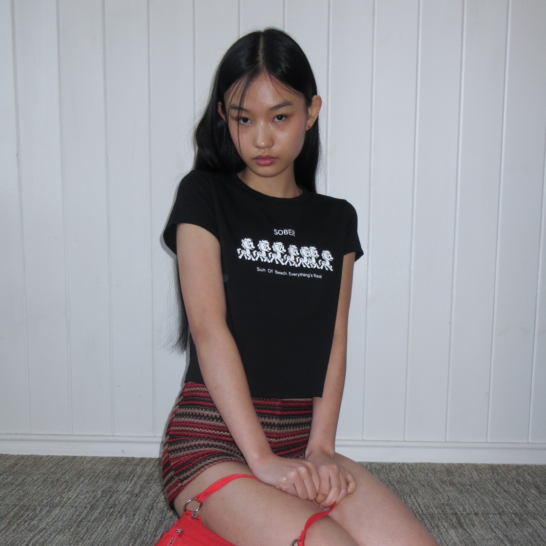 라츠유 소버 퍼레이드 티셔츠 블랙(LOTS YOU Sober Parade T-Shirt Black) - 5