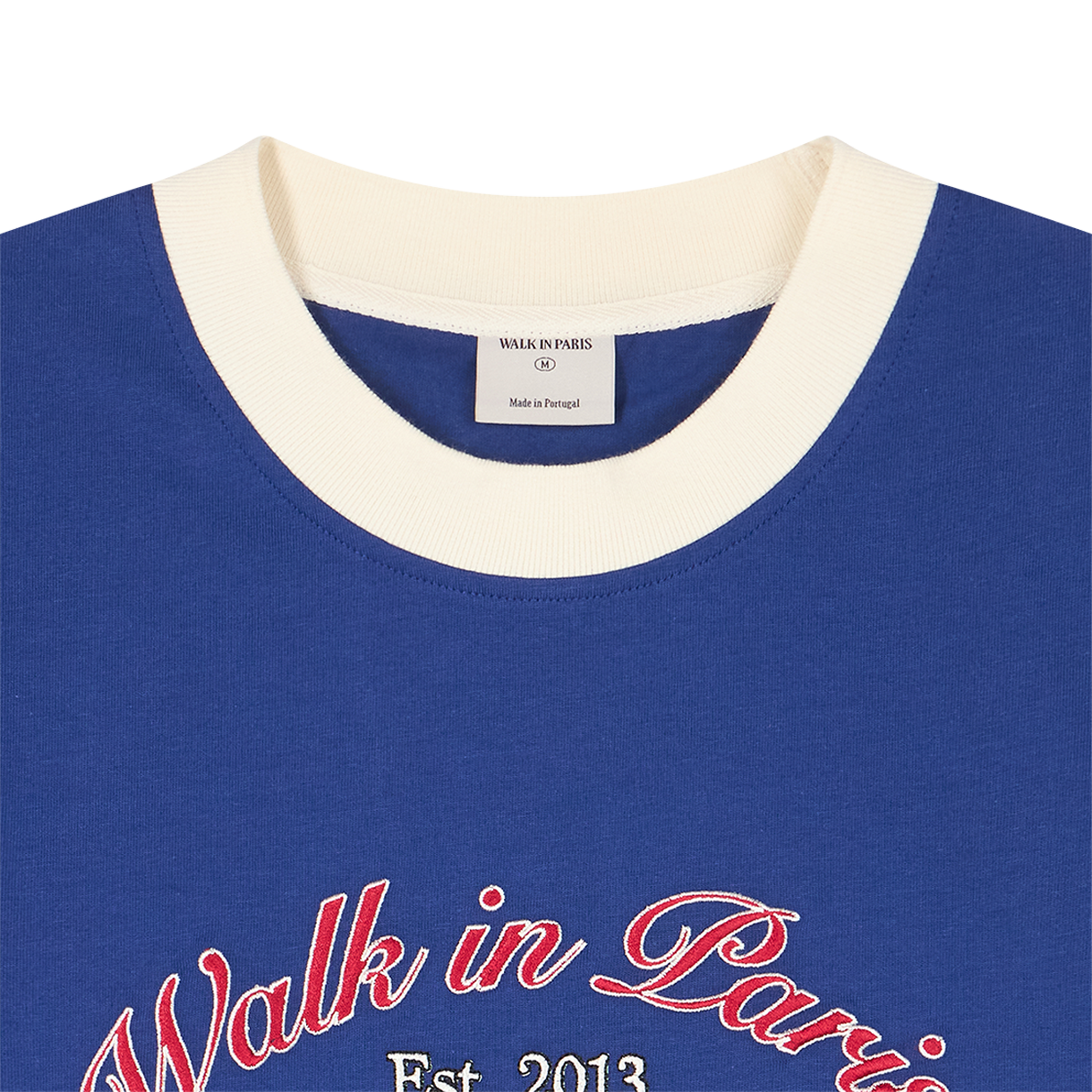 워크 인 파리 오디세 블루 티셔츠 블루 코튼 - 26SS(Walk In Paris Odyssée Blue T-Shirt Blue Cotton - 26SS) - 3