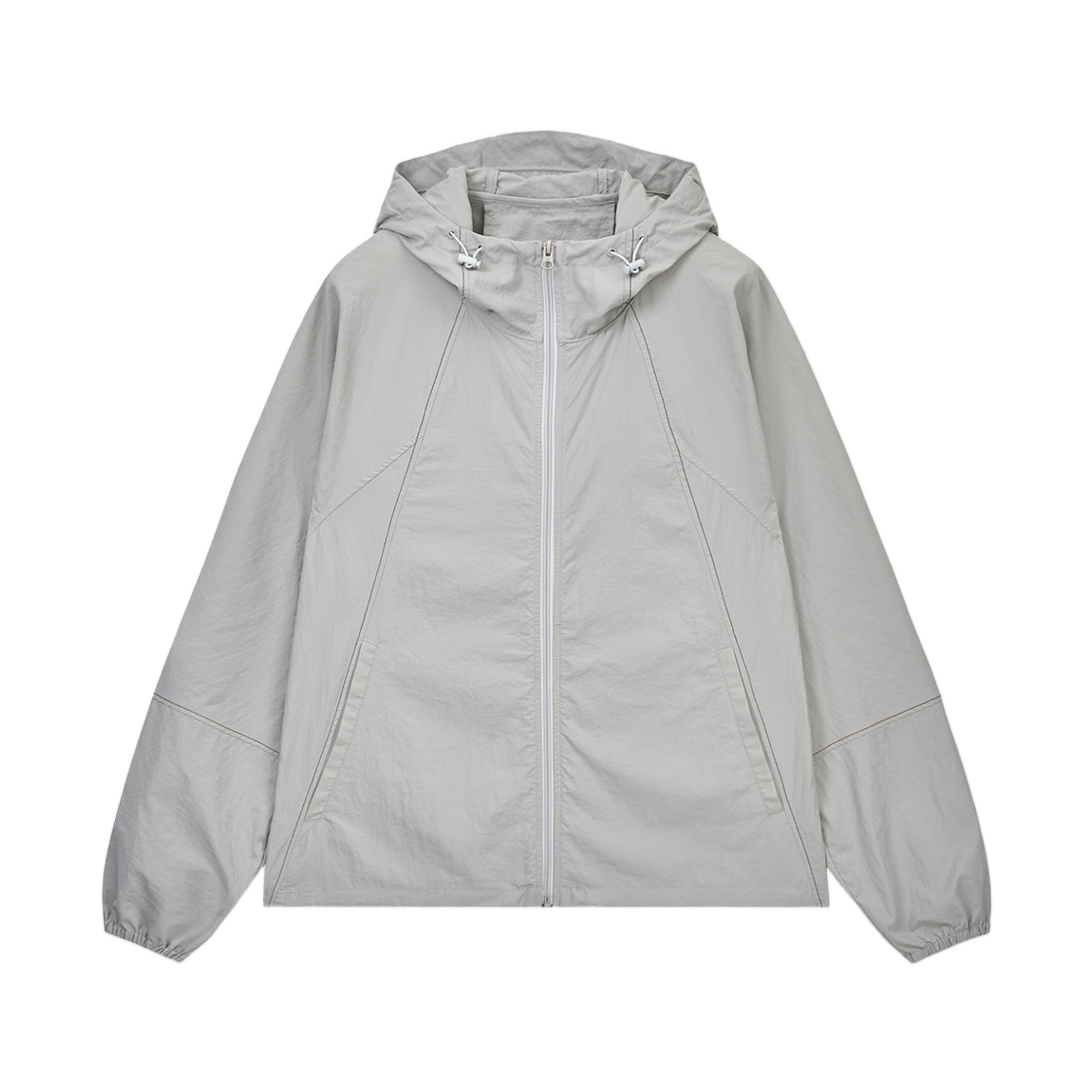 마뗑킴 백 로고 후디 윈드 브레이커 라이트 베이지(Matin Kim Back Logo Hoody Wind Breaker In Light Beige)