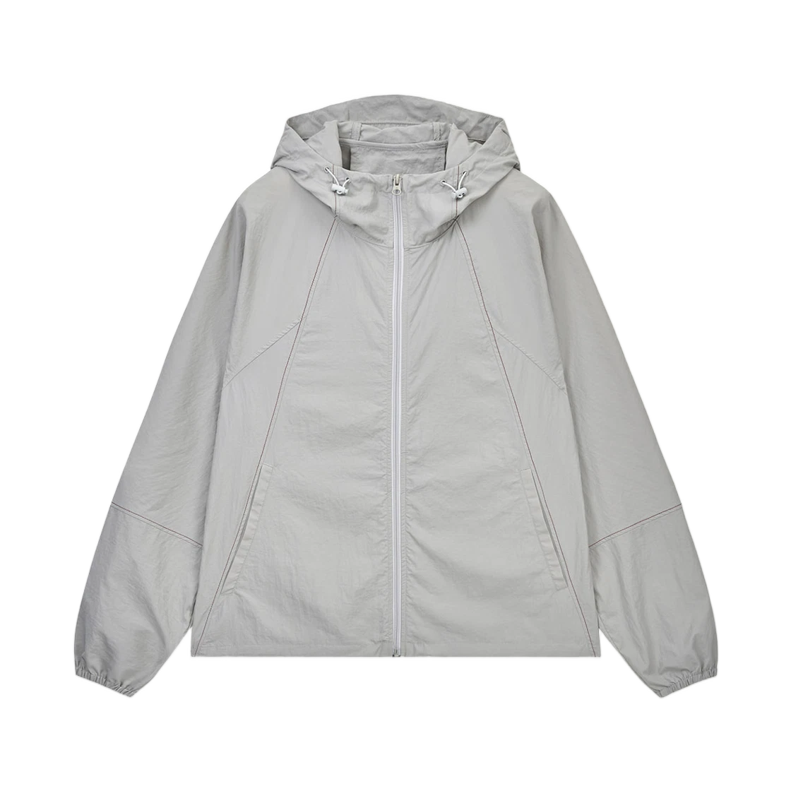 Matin Kim Matin Kim Back Logo Hoody Wind Breaker In Light Beige · S