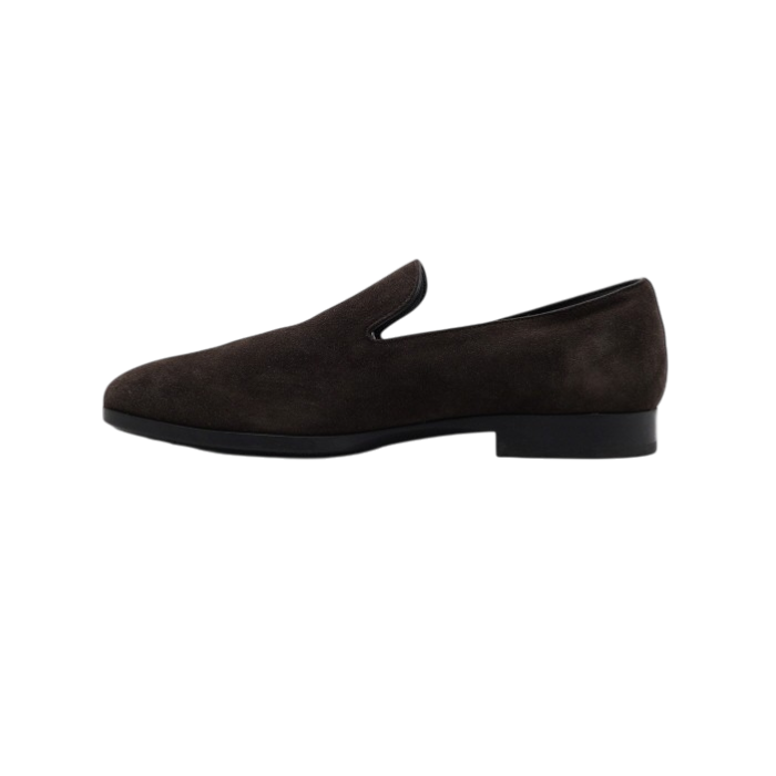 토즈 브라운 스웨이드 드라이빙 남성 로퍼 구두aa61392(Tod's Brown Suede Driving Loafers for Men) - 1