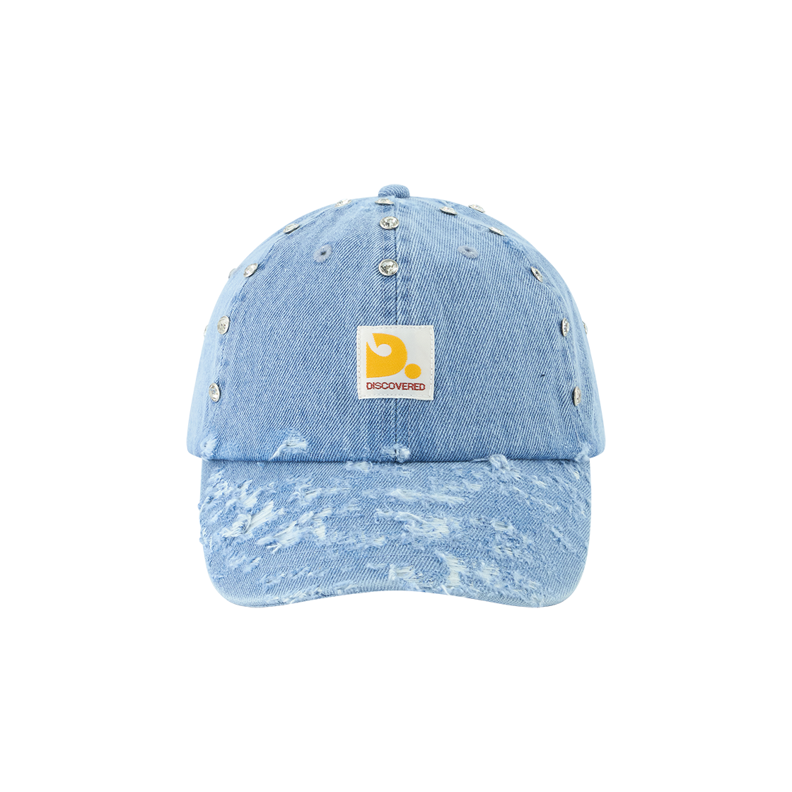 디스커버드 데님 스터드 데미지 캡 인디고 - 26SS(DISCOVERED Denim Stud's Damage Cap Indigo - 26SS)