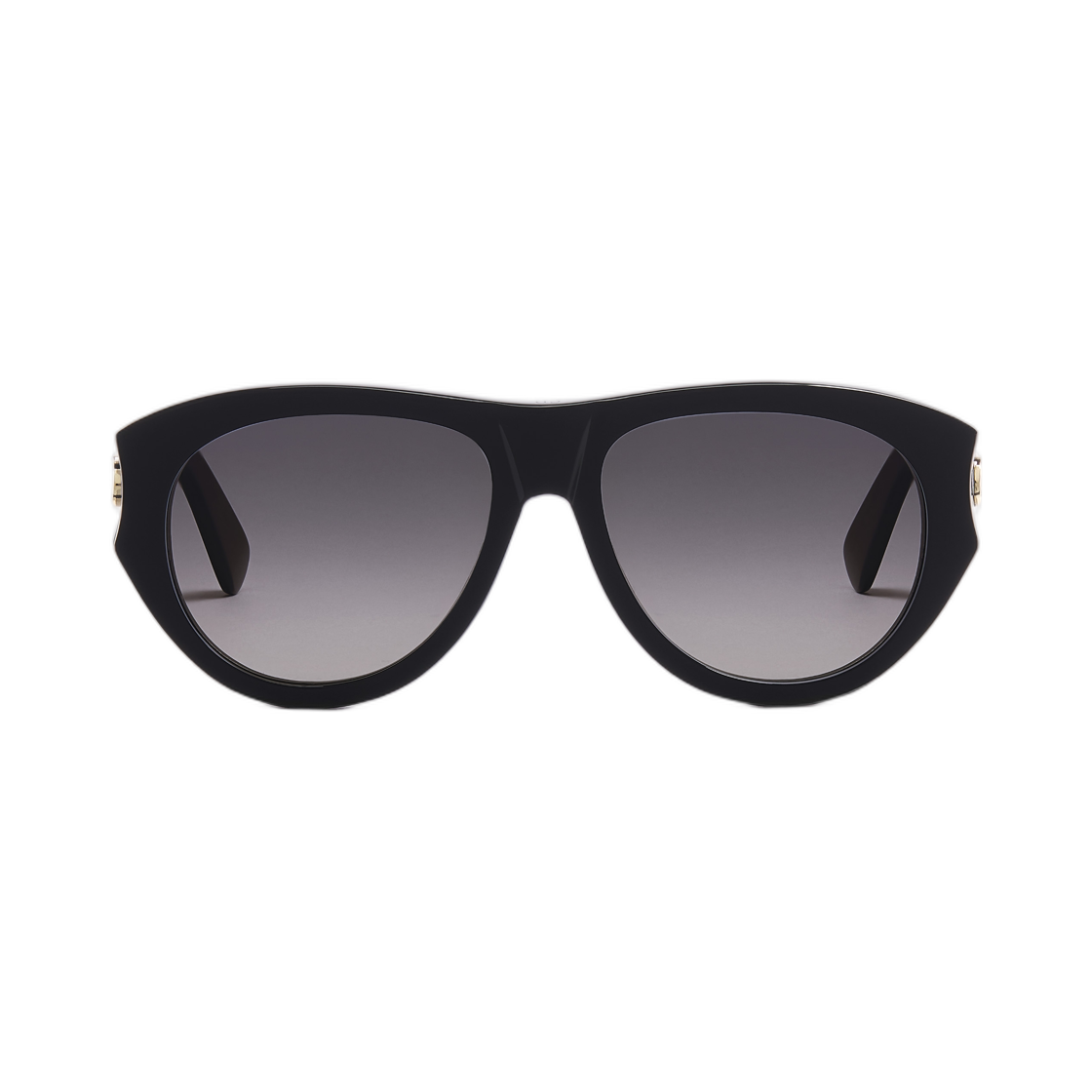 (W) 디올글로우 A1I 파일럿 선글라스 샤이니 블랙((W) Diorglow A1I Pilot Sunglasses Shiny Black) - 1