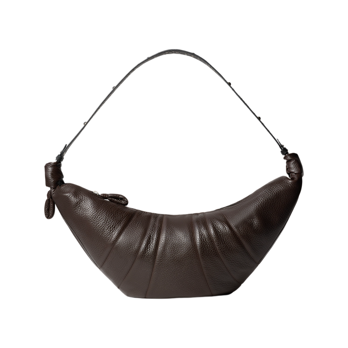 르메르 웨스턴 스터드 라지 크루아상 백 레더 다크 초콜릿(Lemaire Western Studs Large Croissant Bag in Leather Dark Chocolate) - 1