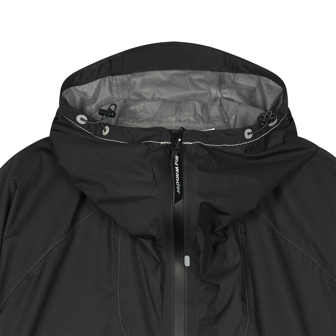 앤드 원더 002 3L UL 레인 재킷 블랙 - 26SS(And Wander 002 3L UL Rain Jacket Black - 26SS) - 3
