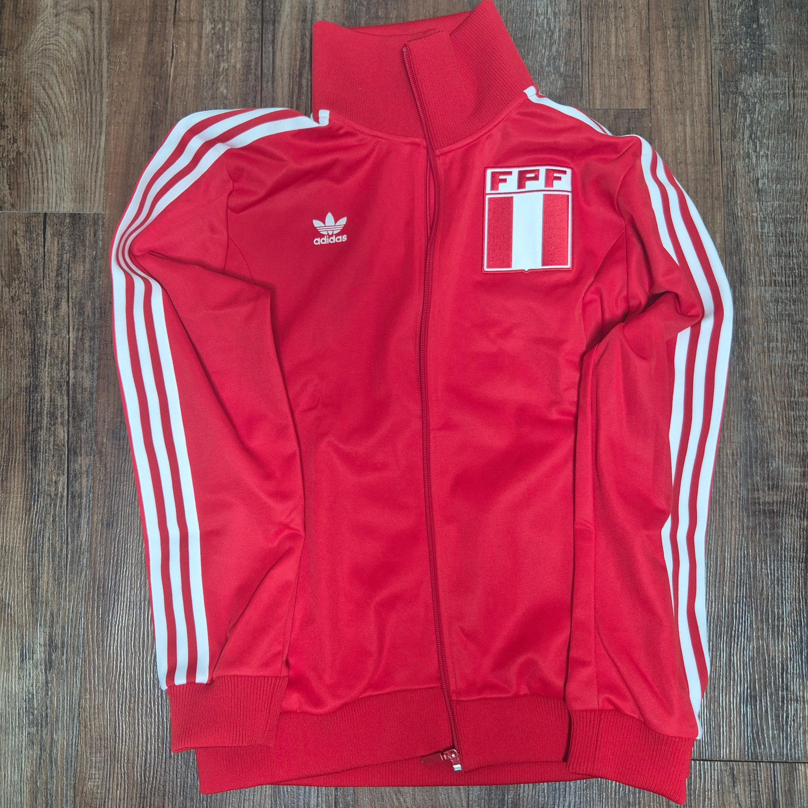 Adidas Peru Track Top Better Scarlet - KR Sizing 착용 스타일 - 2