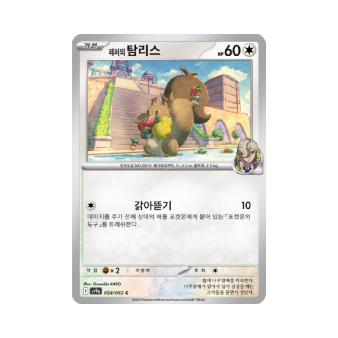 포켓몬 TCG 페퍼의 탐리스 C 열풍의 아레나 (한글판)(Pokemon TCG Arven's Skwovet C Hot Air Arena (Korean Ver.)) - 1