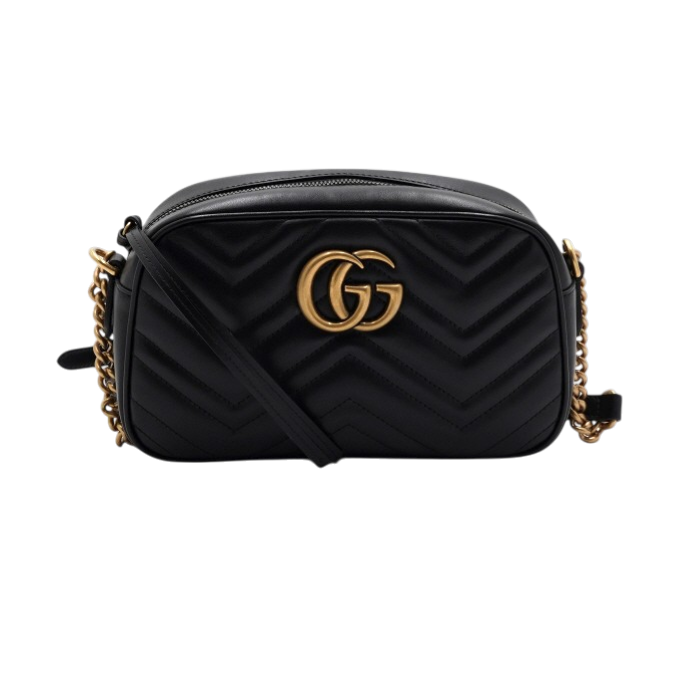 ITTW35IFQ9DE Gucci 447632 GG Marmont Small Matelasse Chain Shoulder Bag/Crossbody