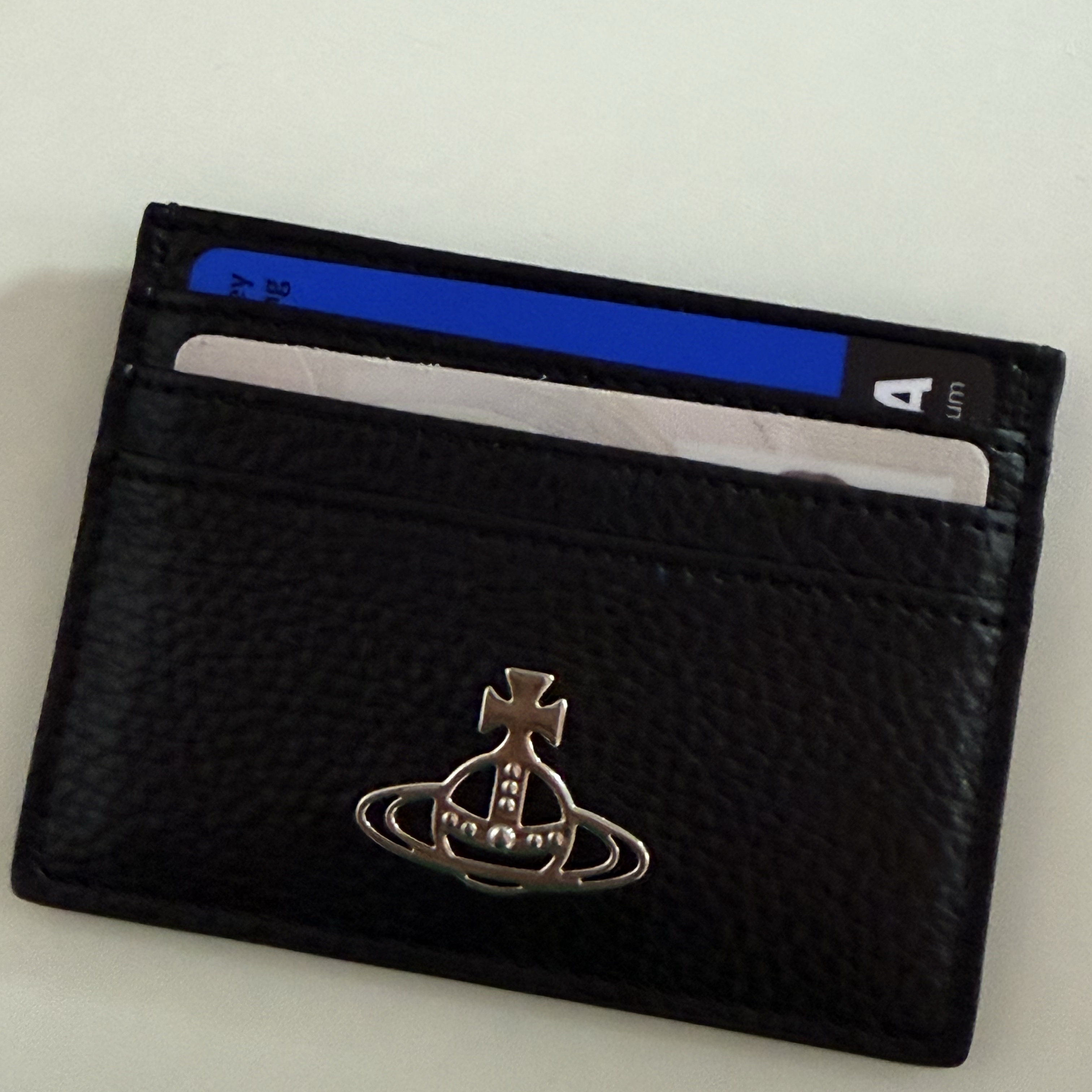 Vivienne Westwood Card Holder Wallet Black 착용 스타일