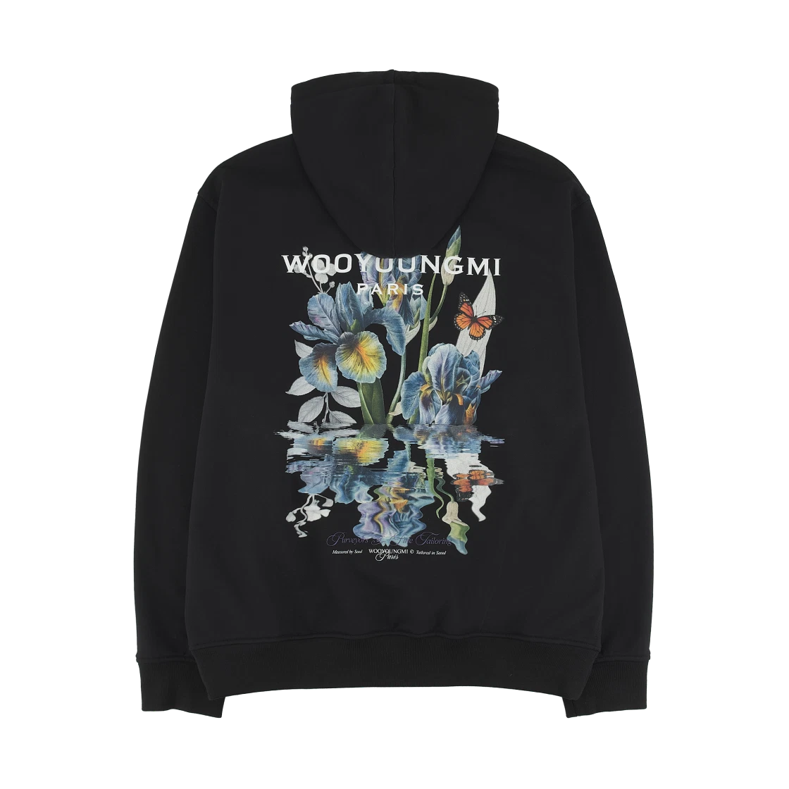 Wooyoungmi Wooyoungmi Flower Back Logo Hoodie Black - 26SS · 44