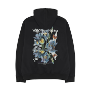 Wooyoungmi Flower Back Logo Hoodie Black - 26SS