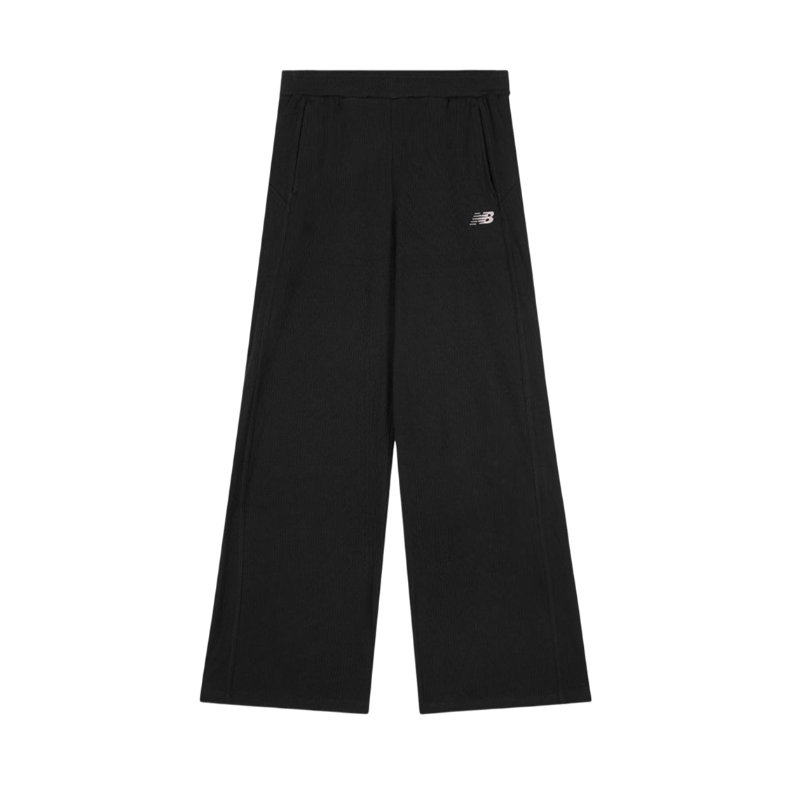(W) 뉴발란스 소프트 프레쉬 골지 와이드 팬츠 블랙((W) New Balance Soft Fresh Golji Wide Pants Black)