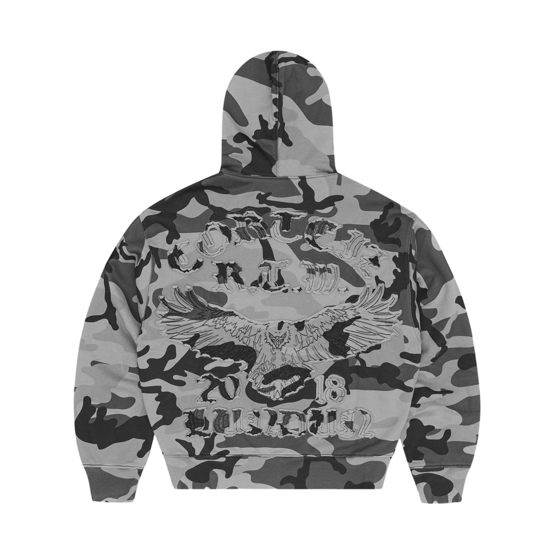 코르테이즈 디플로매틱 집 후드 워시드 카모(Corteiz Diplomatic Zip Hoodie Washed Camo) - 2