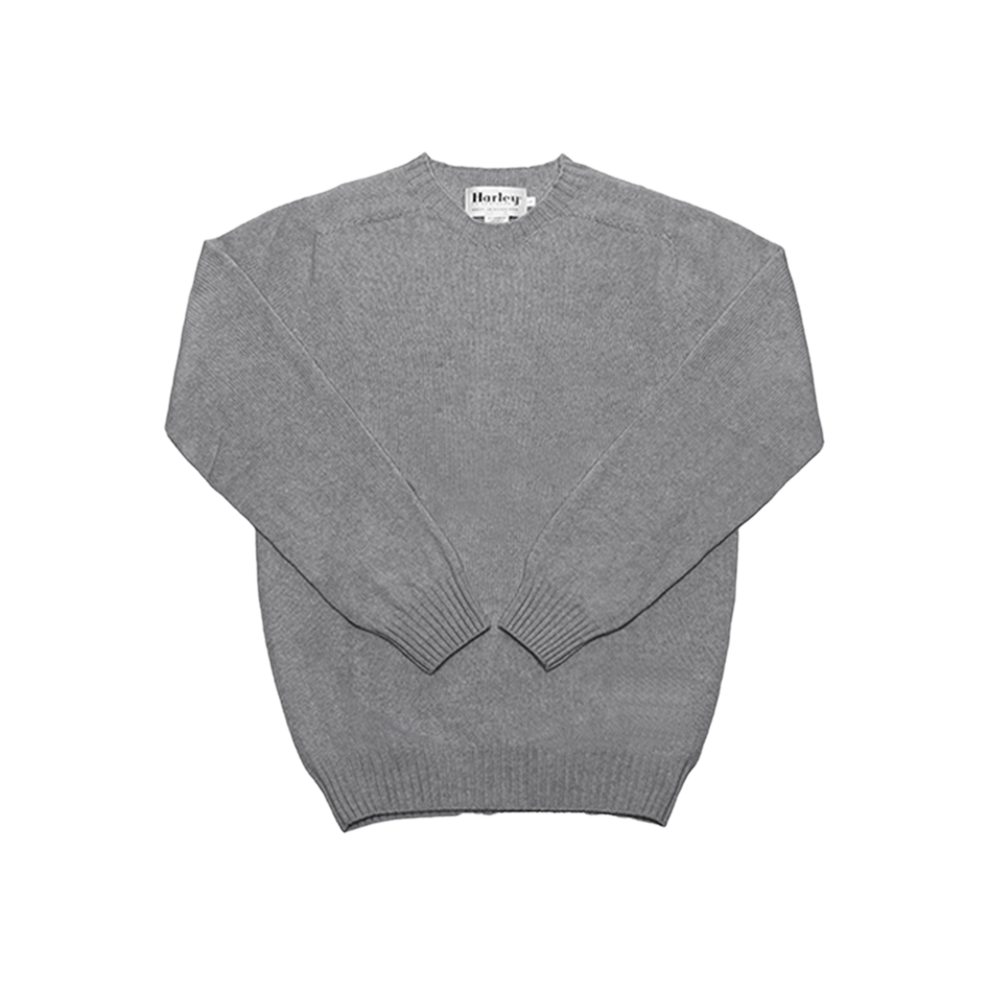 M3116 7 FLANNEL GREY [25% 쿠폰] Harley of Scotland Lambswool Crewneck Sweater Grey Flannel