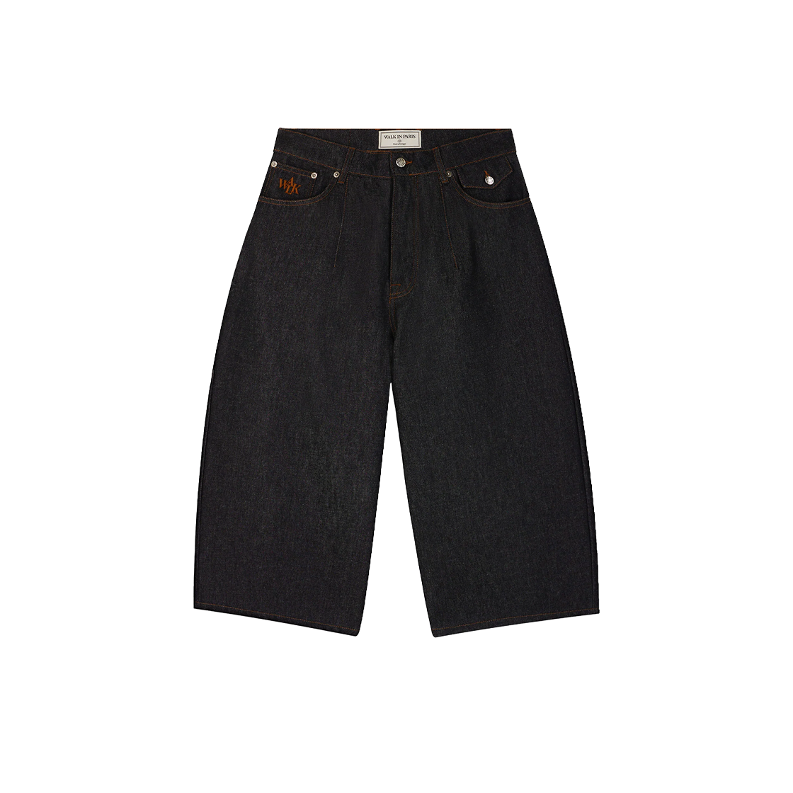 KM6BPADWP13RG Walk In Paris Raw Denim Balloon Shorts Noir - 26SS