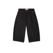 Walk In Paris Raw Denim Balloon Shorts Noir - 26SS
