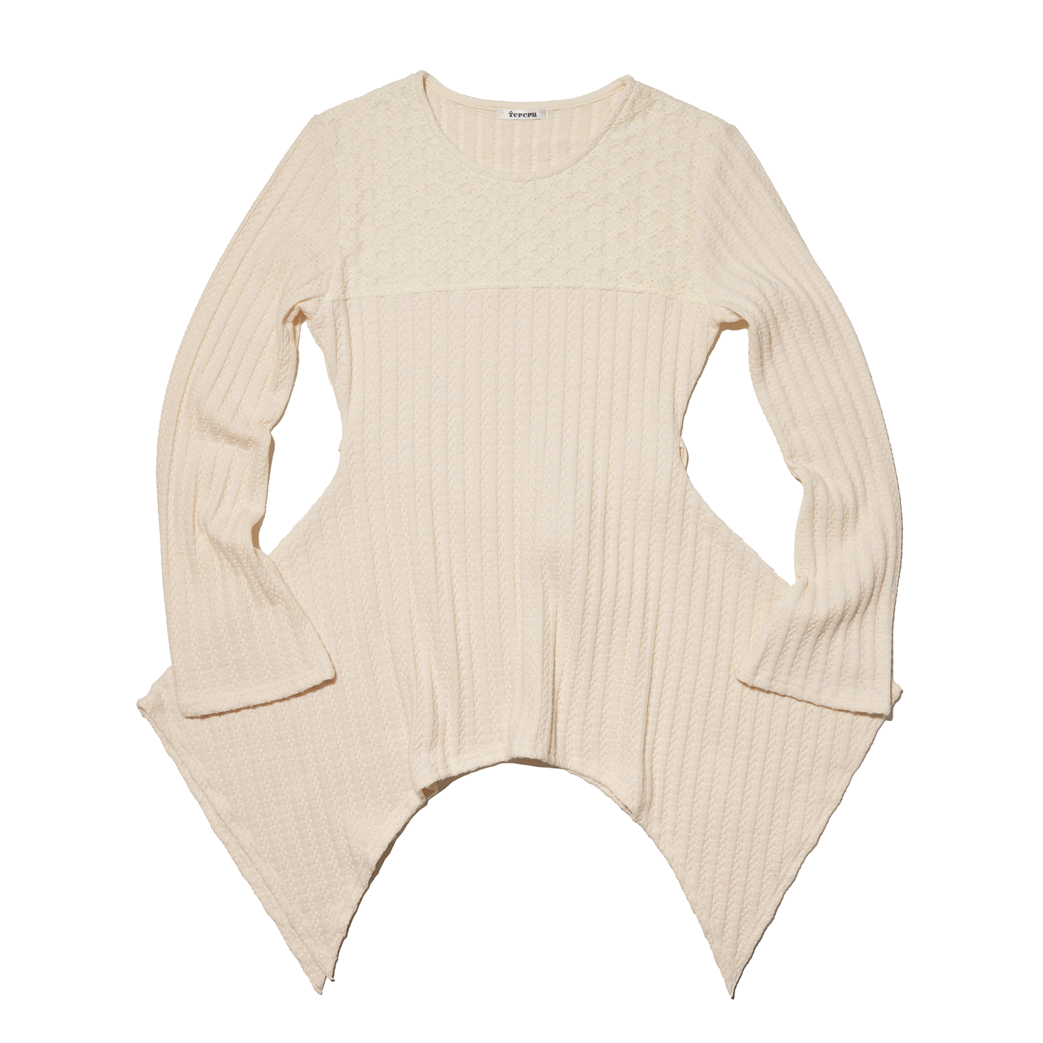 테레루 드레이핑 롱 슬리브 아이보리(TERERU Draping long sleeve Ivory)