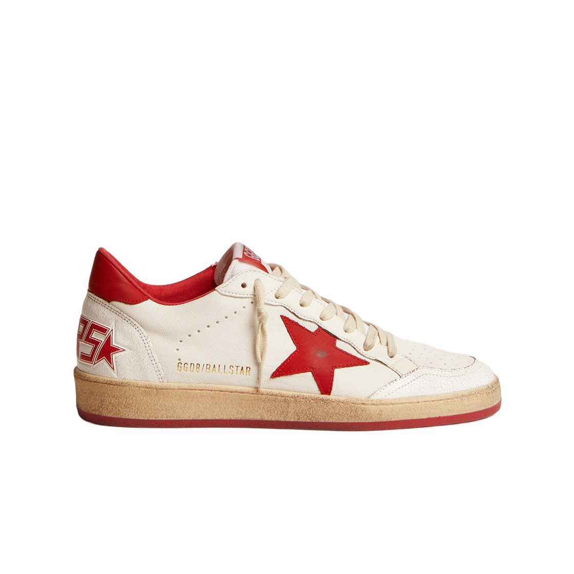 GWF00117-F000325-10275 (W) Golden Goose Ball Star Napa Leather Sneakers White