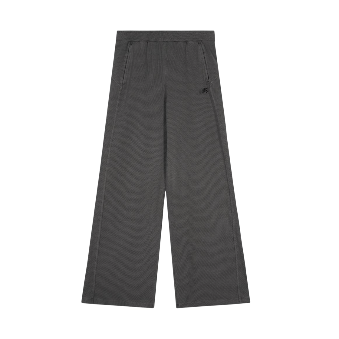 (W) 뉴발란스 소프트 프레쉬 골지 와이드 팬츠 다크 그레이((W) New Balance Soft Fresh Golji Wide Pants Dark Grey)