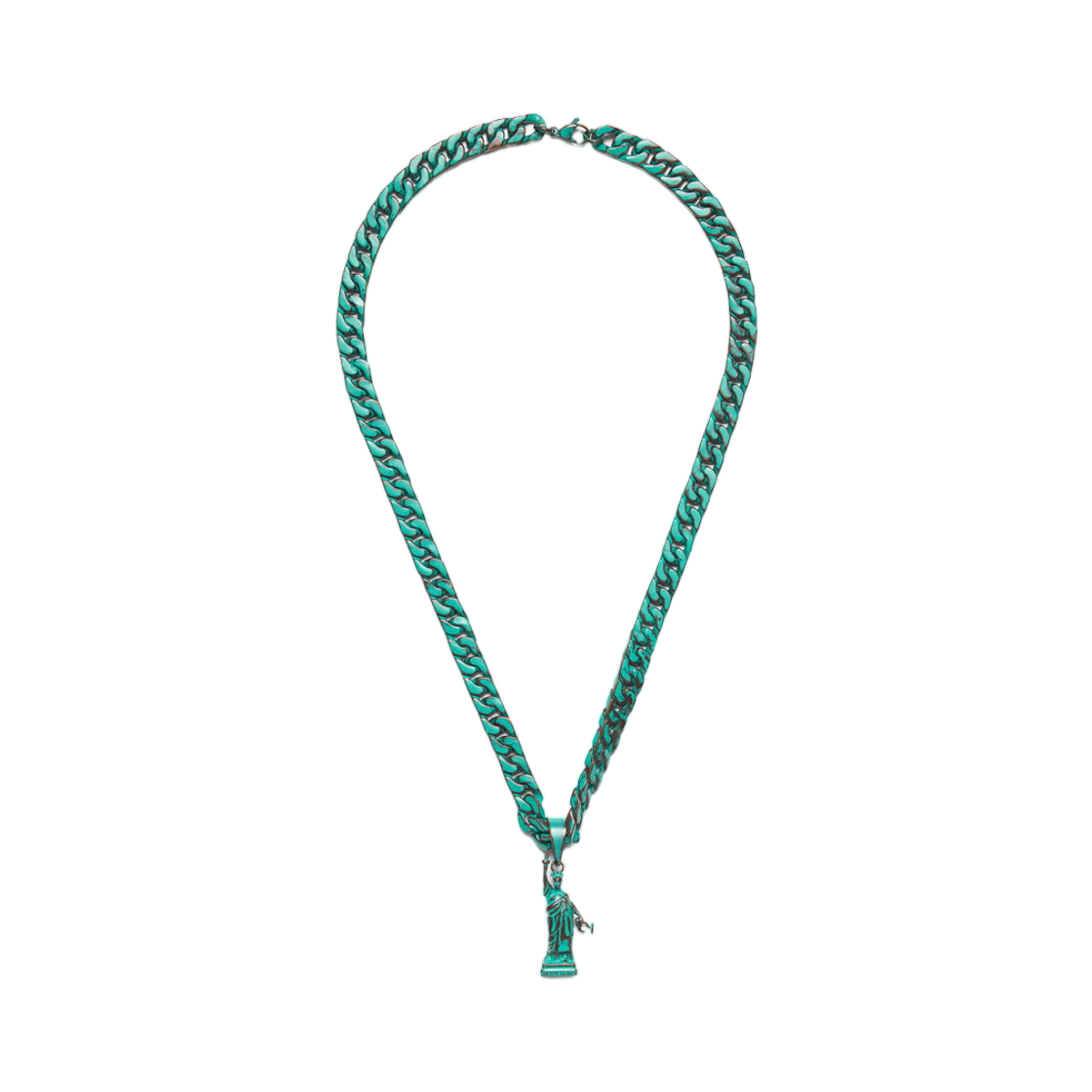 데님 티어스 리베르타스 네클리스 그린(Denim Tears Libertas Necklace Green)
