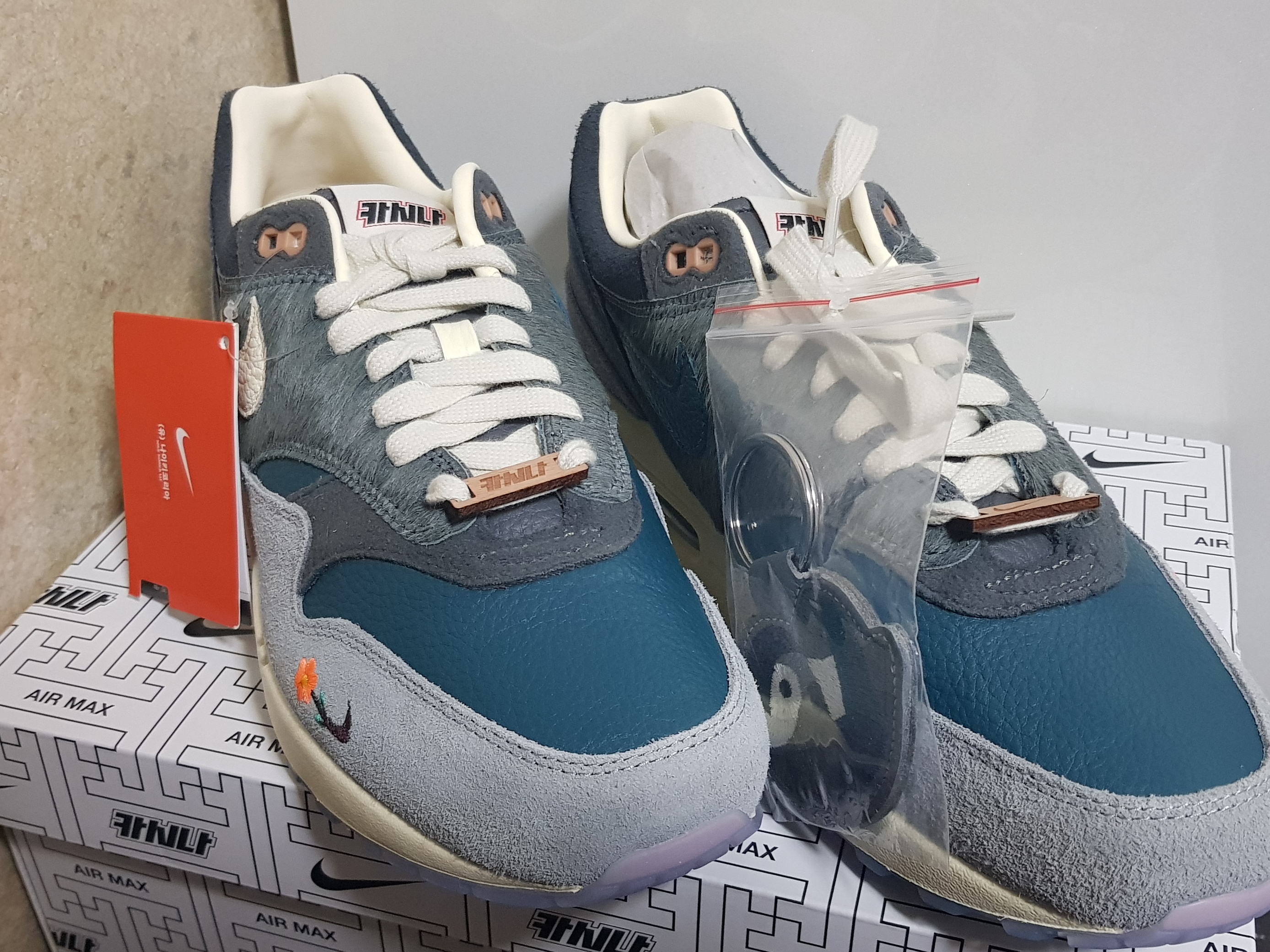 Nike x Kasina Air Max 1 SP Won-Ang Particle Grey 착용 스타일