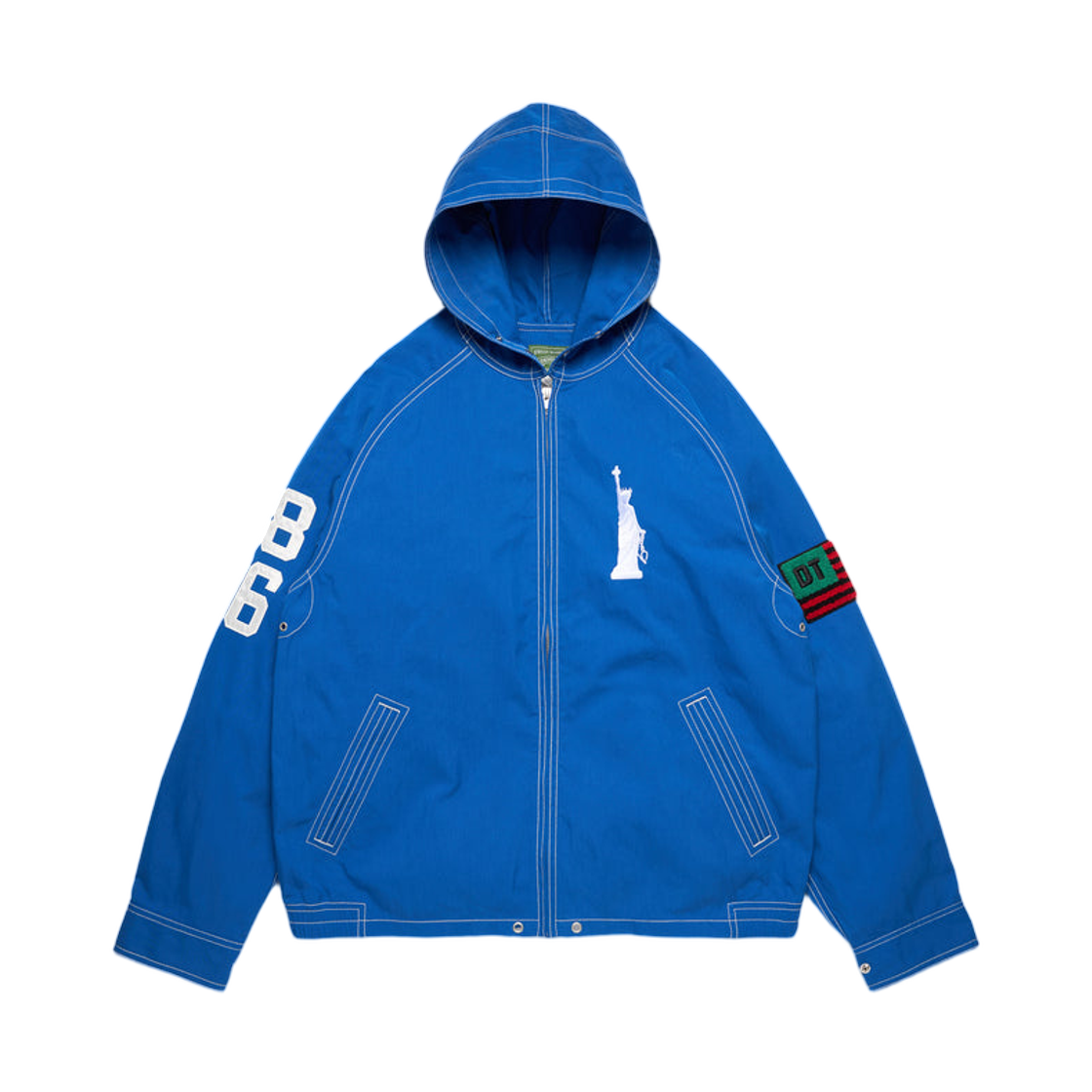 데님 티어스 리베르타스 집 자켓 블루(Denim Tears Libertas Zip Jacket Blue)