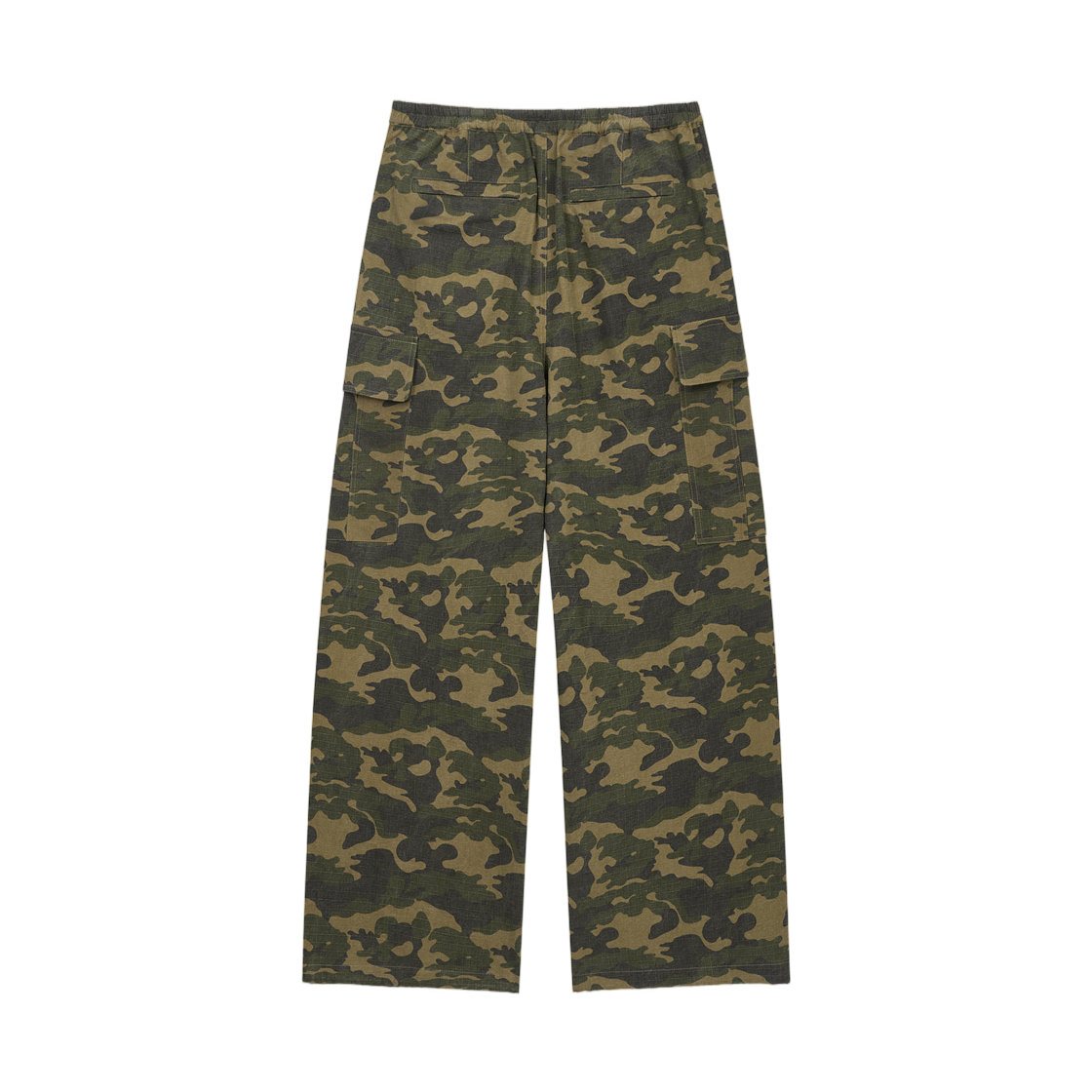 (W) 마뗑킴 드로우스트링 헴 카고 팬츠 카키((W) Matin Kim Drawstring Hem Cargo Pants In Khaki) - 2