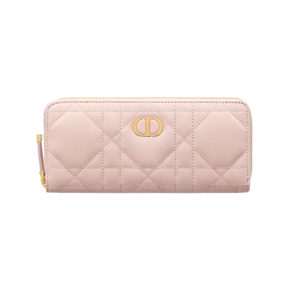 디올 미스 카로 보야저 매크로까나쥬 램스킨 슬림 월렛 파우더 핑크(Dior Miss Caro Voyageur Slim Wallet Macro Cannage Lambskin Powder Pink) - 1