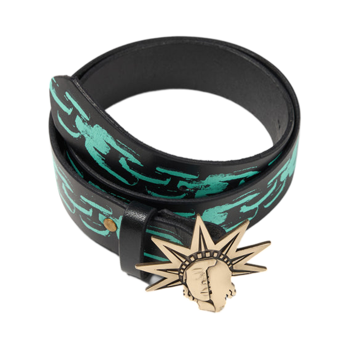 데님 티어스 리베르타스 벨트 블랙 골드(Denim Tears Libertas Belt Black Gold)