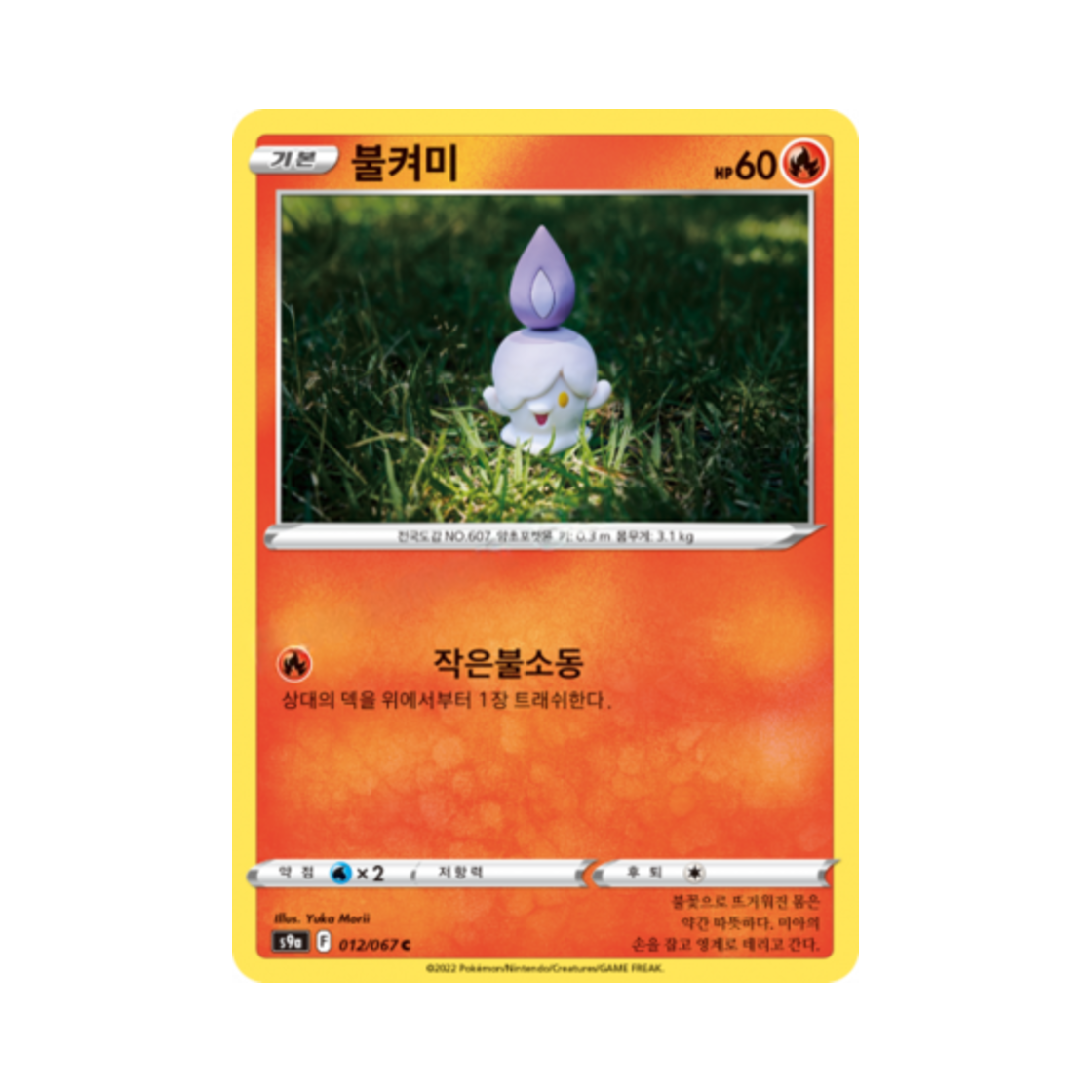 포켓몬 TCG 불켜미 C 배틀리전 (한글판)(Pokemon TCG Litwick C Battle Region (Korean Ver.))