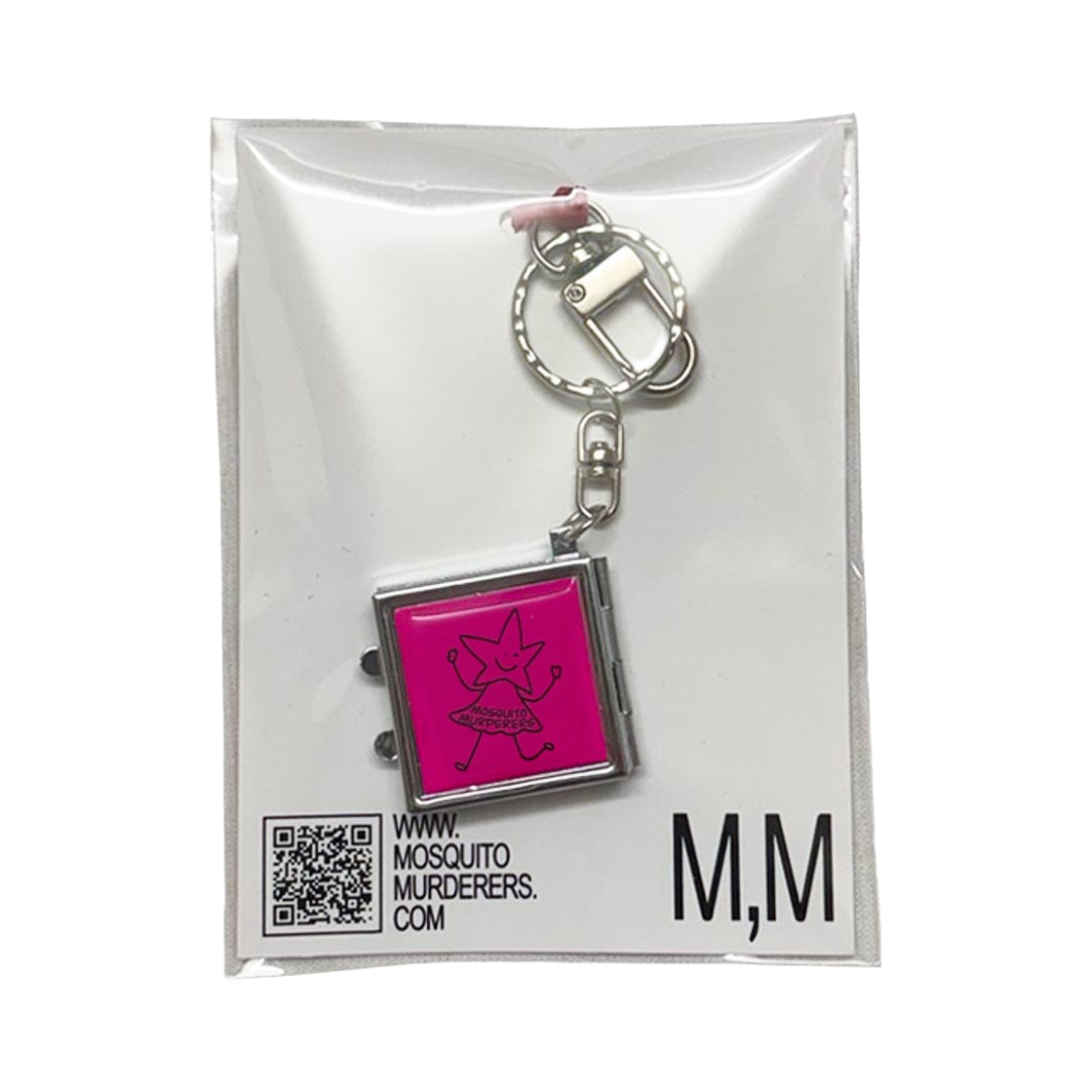 5377918 Mosquito Murderers Club Key Holder Pink