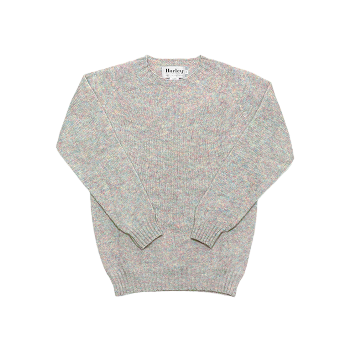 M3834 7 SHAGGY UGIE PEARL [20% 쿠폰] Harley of Scotland Shaggy Dog Crewneck Sweater Ugie Pearl