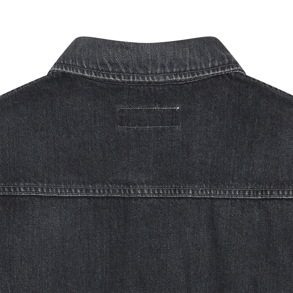 디스커버드 크로셰 데님 블루종 블랙 - 26SS(DISCOVERED Crochet Denim Blouson Black - 26SS) - 4