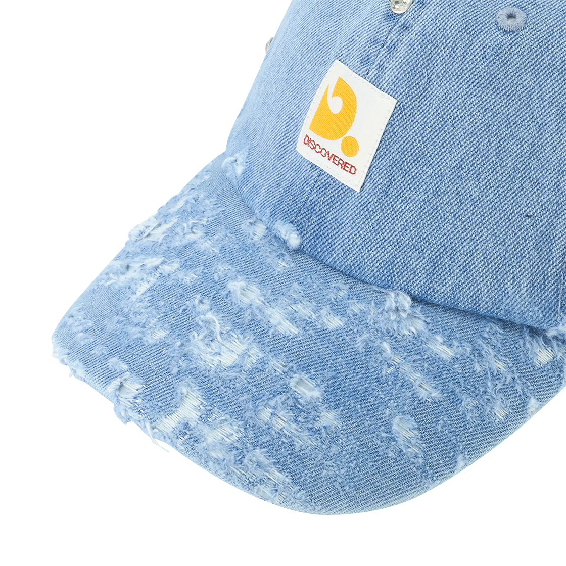 디스커버드 데님 스터드 데미지 캡 인디고 - 26SS(DISCOVERED Denim Stud's Damage Cap Indigo - 26SS) - 3