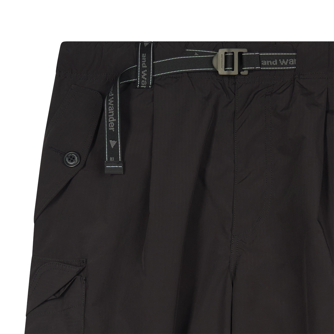 앤드 원더 091 오버사이즈 카고 팬츠 블랙 - 26SS(And Wander 091 Oversized Cargo Pants Black - 26SS) - 4