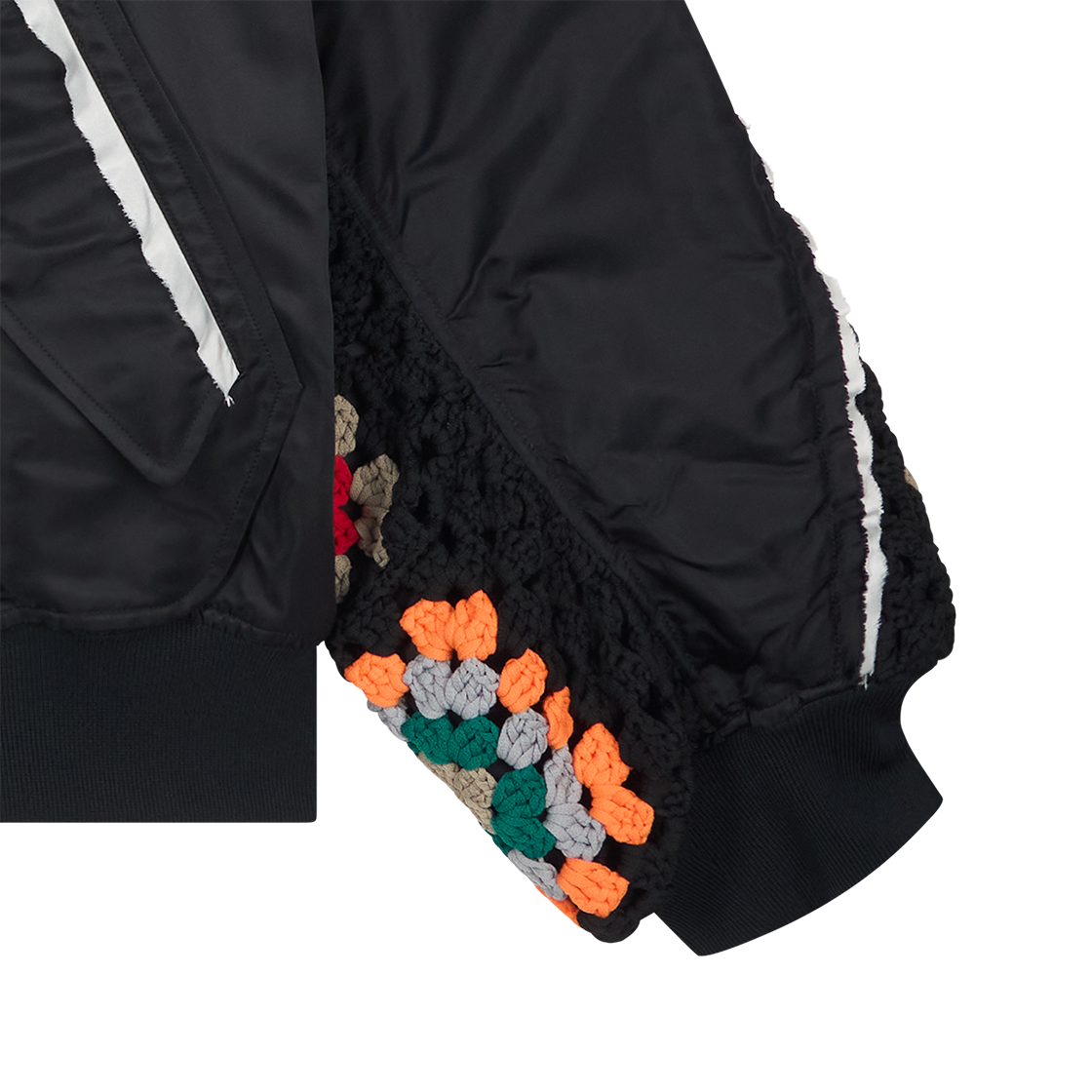 디스커버드 크로셰 슬리브 라이트 MA-1 블랙 - 26SS(DISCOVERED Crochet Sleeve Lite MA-1 Black - 26SS) - 5