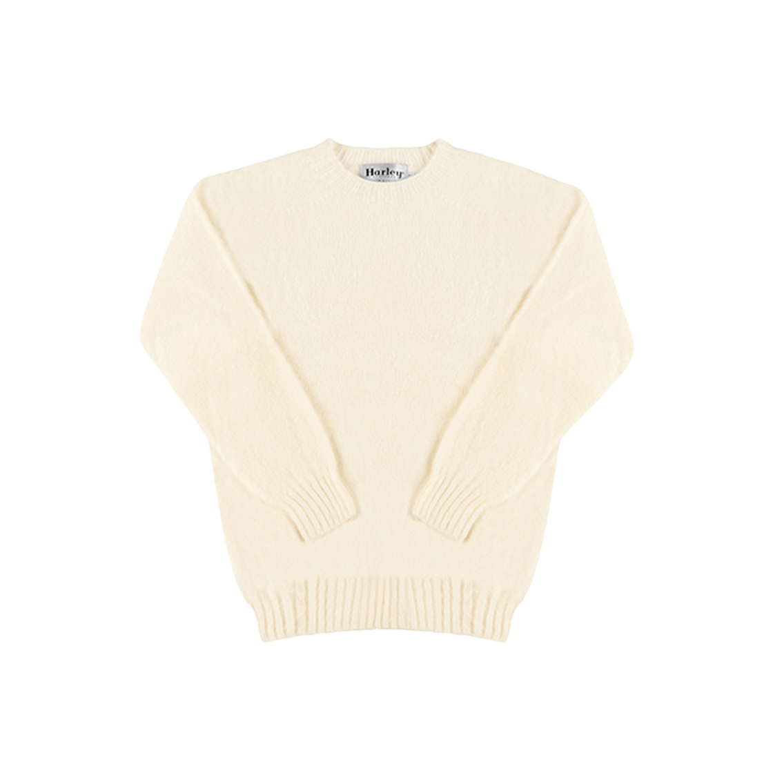 M3834 7 SHAGGY WINTER WHITE [25% 쿠폰] Harley of Scotland Shaggy Dog Crewneck Sweater Winter White