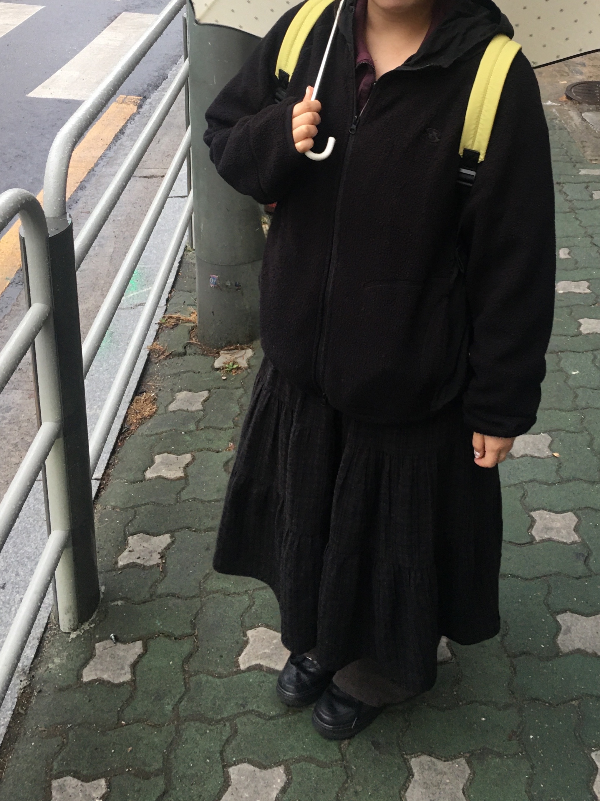 Sansan Gear Fleece Jacket Black_25FW 착용 스타일