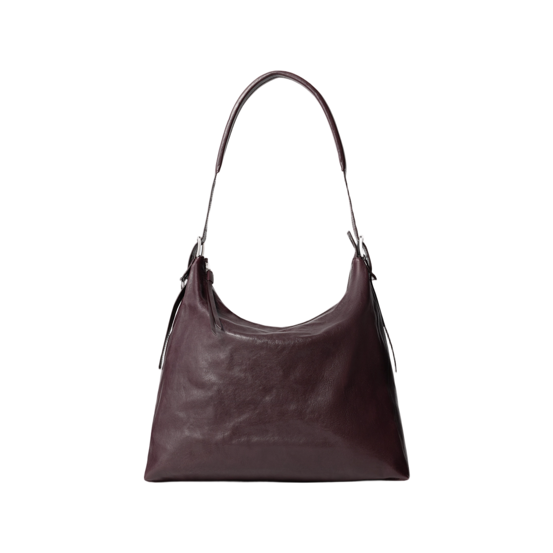 BG0189-LL0108-789 Lemaire Belted Hobo Bag in Leather Chianti