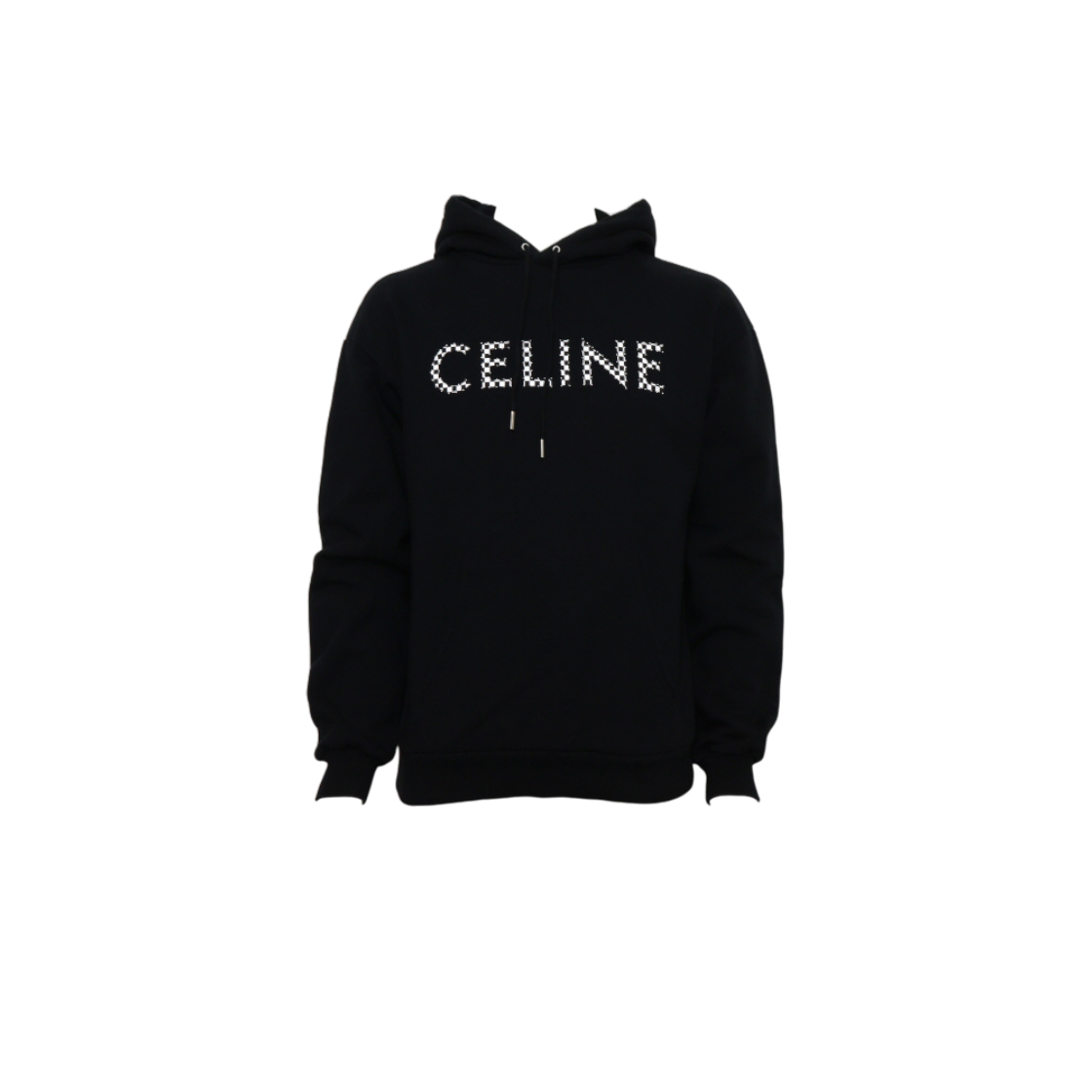 ITRVI2STUG3T Celine Black Studded Logo Unisex Hoodie