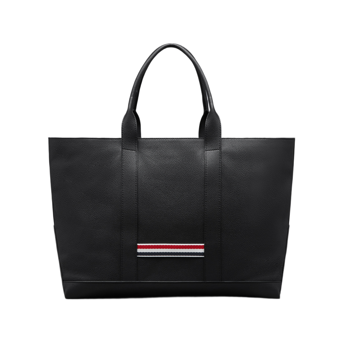 톰브라운 미디움 툴 토트 소프트 페블 그레인 레더 블랙(Thom Browne Medium Tool Tote in Soft Pebble Grain Leather Black) - 3