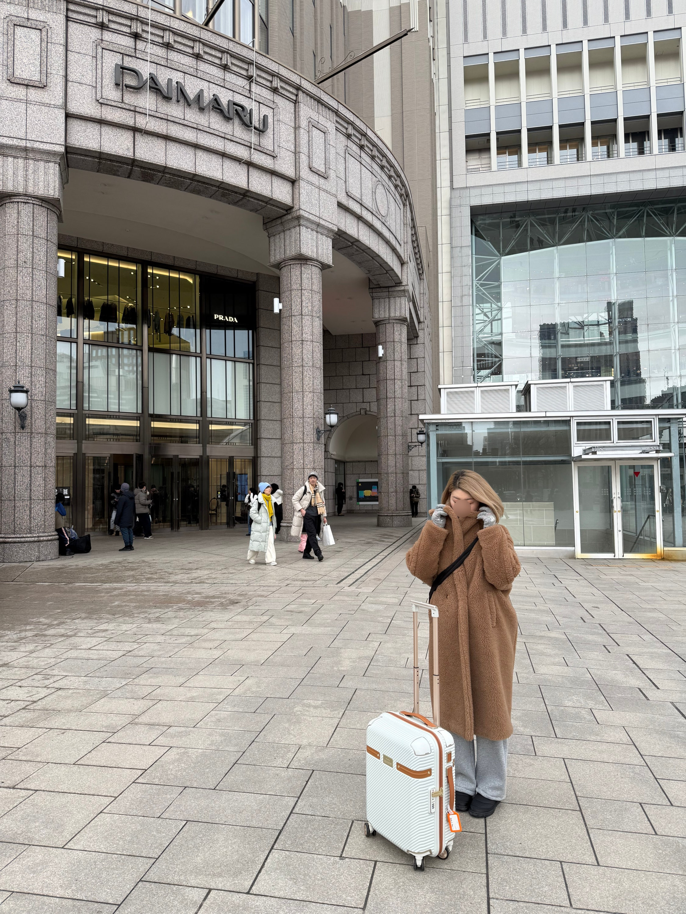 (W) Max Mara Teddy Bear Icon Coat Camel, (W) Hunter In Out Puffer Knit Cuff Boots Black 착용 스타일 - 1