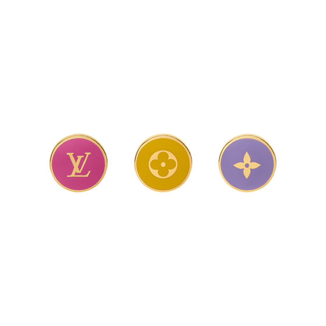 M03495 (W) Louis Vuitton Confetti Earrings Gold (Set of 3)