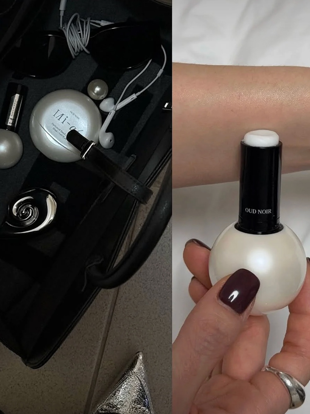 MIHAK OUD NOIR Perfume Stick 3.6G, MIHAK OUD NOIR Perfumed Hand Cream 50ml 착용 스타일 - 4