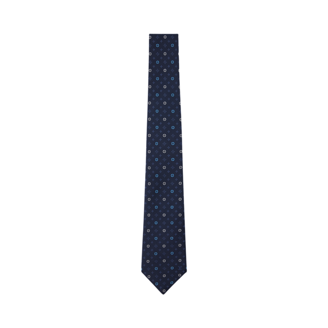 M98031 Louis Vuitton Monogram Flower Tie Navy