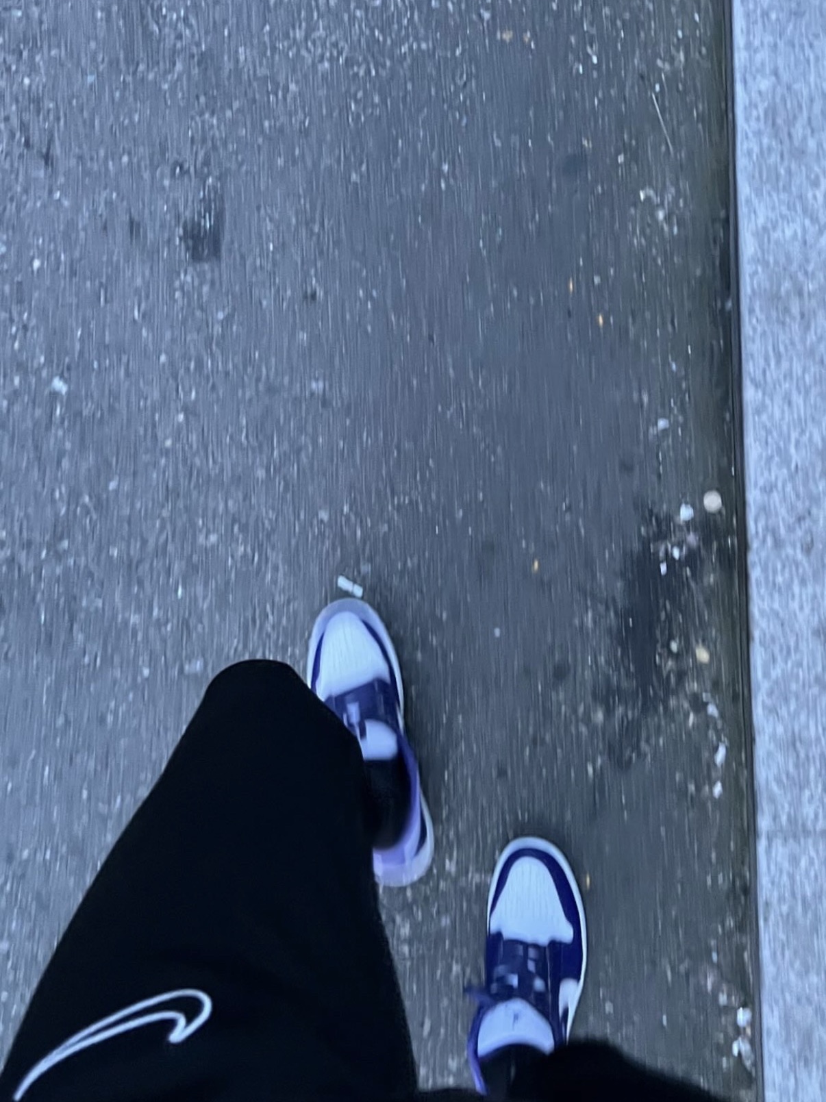 Jordan 1 Low Sky J Purple White 착용 스타일