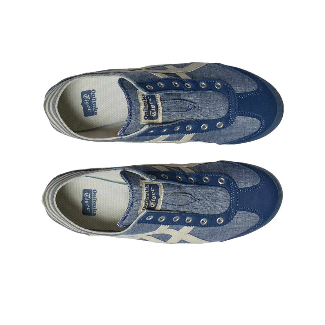 오니츠카 타이거 멕시코 66 파라티 블루 샴브레이 내츄럴(Onitsuka Tiger Mexico 66 Paraty Blue Chambray Natural) - 2