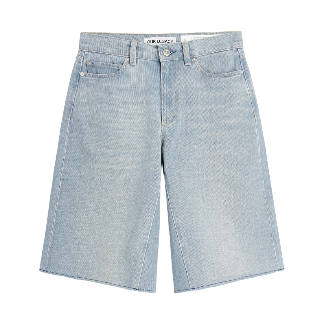 W2265JP (W) Our Legacy Midi Shorts Pale Coast Wash